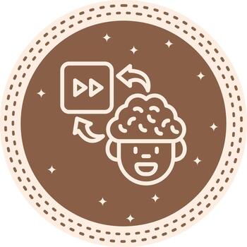 Brain Fastforward Dynamic Mobile App Graphic vector