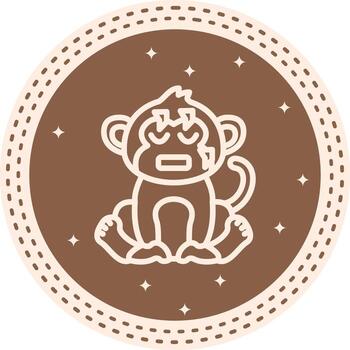 frío mono núcleo usuario interfaz marca vector