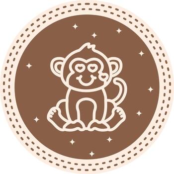 Monkey Smile With Hearts Professional Web Graphic Form vector