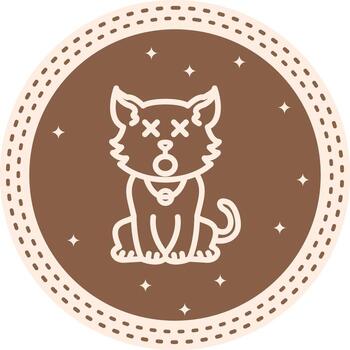 Dizzy Cat Streamlined Visual Design Layout vector