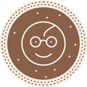 nerd mínimo limpiar gráfico objeto vector