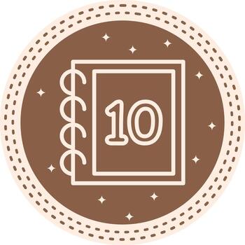 Math Ten Concise Digital Graphic Sketch vector