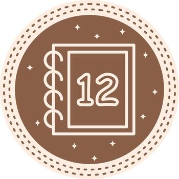 Math Twelve High Resolution Design Sketch vector