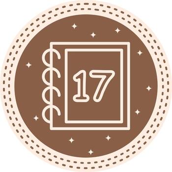 matemáticas de diecisiete resumen moderno gráfico objeto vector