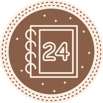 Math Twenty Four Clean Digital Sketch Layout vector