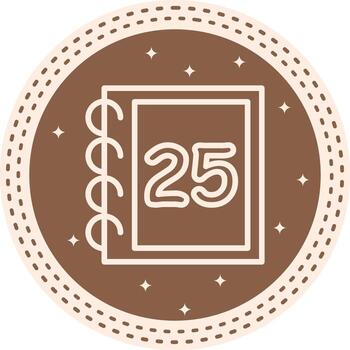 Math Twenty Five Distinct Visual Symbol Form vector