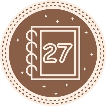 Math Twenty Seven Streamlined Visual Design Layout vector