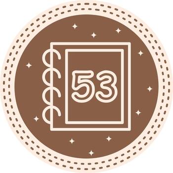 Math Fifty Three Professional Web Graphic Form vector