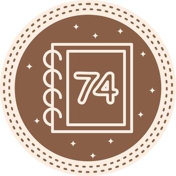 matemáticas setenta cuatro geométrico ui gráfico diseño vector