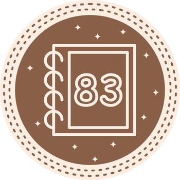 Math Eighty Three Distinct Visual Symbol Form vector