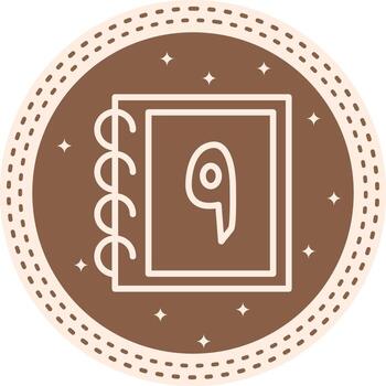 Urdu Counting Nine Structured Web Design Element vector