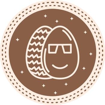 Pascua de Resurrección frio huevo simplificado visual diseño diseño vector