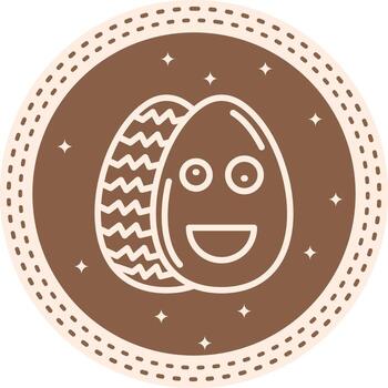 Easter Crazy Egg Printable Creative Design Object vector