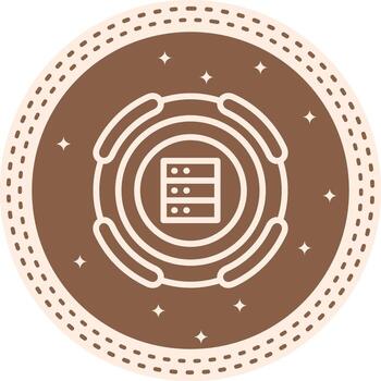 base de datos estilizado moderno diseño característica vector