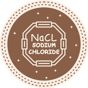Sodium Chloride Interactive UX Graphic Object vector