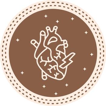 Myocardial Infarction Streamlined Visual Design Layout vector