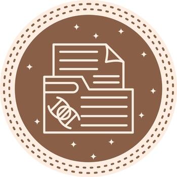 Genetic Testing Streamlined UX Design Symbol vector