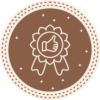 Rating Badge Streamlined Visual Design Layout vector