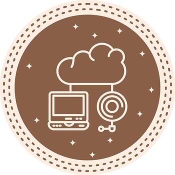 Cloud Optimization Clean Digital Sketch Layout vector