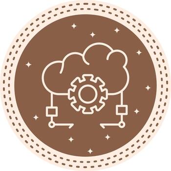 Cloud Configuration Core User Interface Mark vector