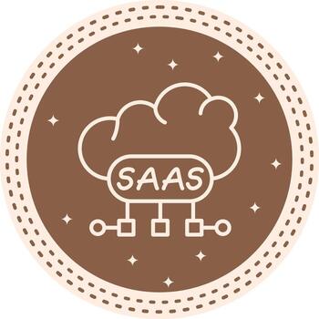 Cloud SaaS High Resolution File vector
