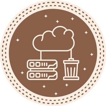 Cloud Storage Bucket Consistent Branding Design Symbol vector