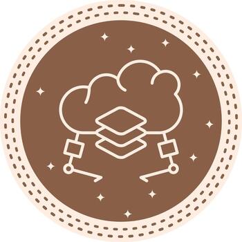 nube ejemplo equilibrado digital diseño característica vector