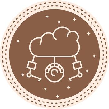 Cloud Load Testing Distinctive Product Graphic Shape vector