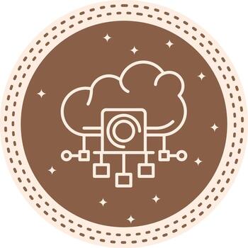 Cloud Computing Resources Unique Web Design Illustration vector