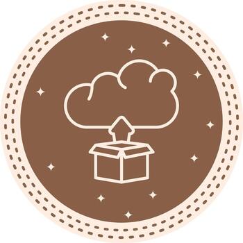 Cloud App Deployment Detailed Abstract Graphic Layout vector