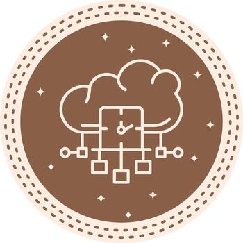 Cloud Real Time Analytics Layered Minimal Asset vector