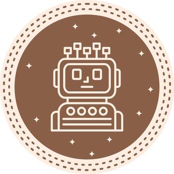 Robotics Functional Mobile Design Graphic vector