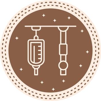 IV Drip Dynamic Mobile App Graphic vector