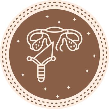 Intrauterine Device Balanced Mobile App Symbol vector