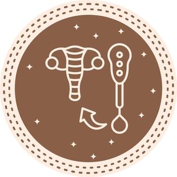 Pap Smear Test Sharp Minimal Graphic vector