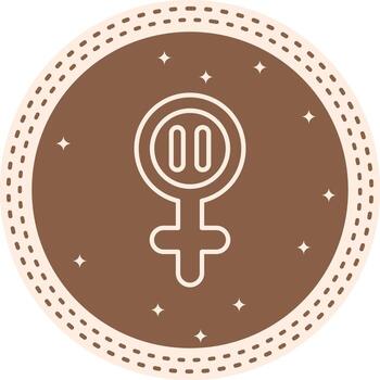 Menopause Symbol Minimal Web Graphic Form vector