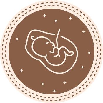 Placenta Utility Oriented Graphic Symbol Utility Oriented Graphic Symbol vector