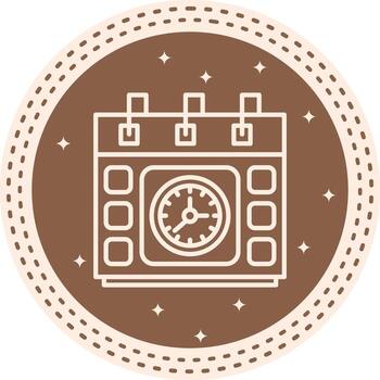 Class Schedule Abstract Modern Graphic Object vector