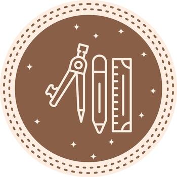 Geometry Tools Simple Clean Drawing vector