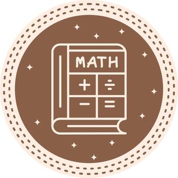 Math Book Functional UI Graphic Element vector