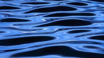 profundo azul agua ondas y lustroso reflexión resumen superficie textura lazo video