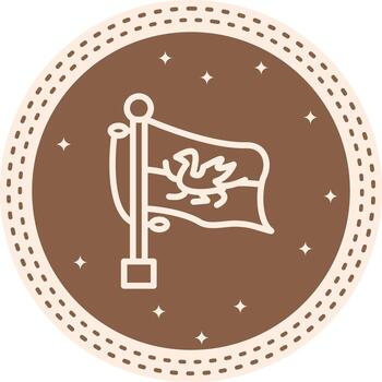 Flag Wales Optimized Mobile UI Graphic vector