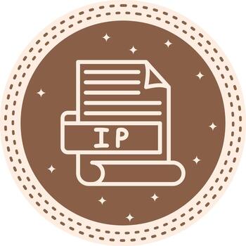 IP Concise Digital Graphic Sketch vector