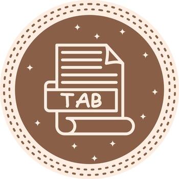 TAB Vibrant Web Design Element vector