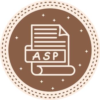 ASP Interactive Digital Art Symbol vector