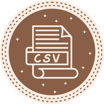 CSV Structured Web Design Element vector