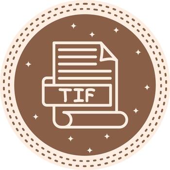 tif conciso digital gráfico bosquejo vector