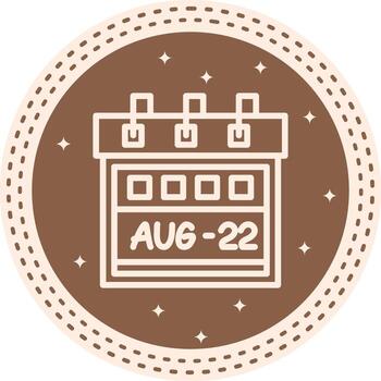 Twenty Second August Core User Interface Mark vector