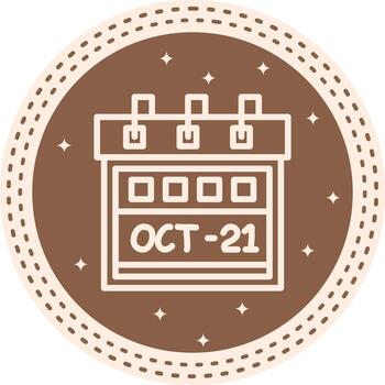 Twenty First October Functional Mobile Design Graphic vector
