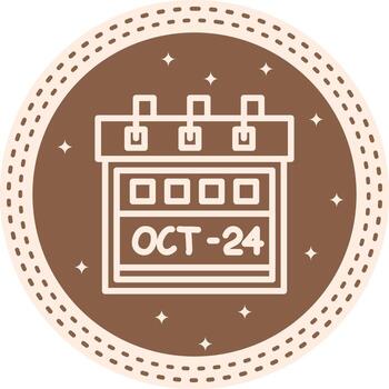 Twenty Fourth October Minimal Web Graphic Form vector